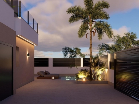 Villa de lujo con 4 dormitorios y piscina privada con jacuzzi a la venta en San Pedro del Pinatar