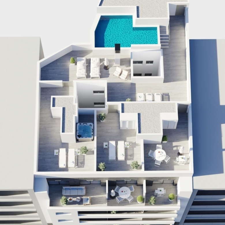 Apartamento de 3 dormitorios a un paso de la Playa del Cura(Torrevieja)