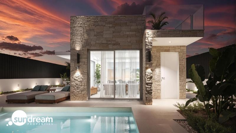 g_43230-18-13 Exclusiva villa de 3 dormitorios con piscina privada a la venta cerca de la playa en Los Alcázares