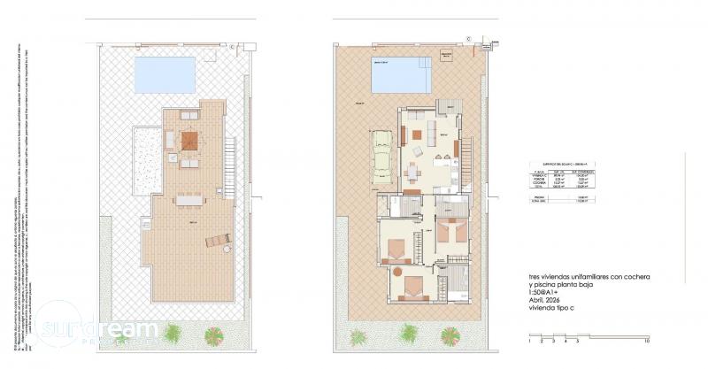 Exclusiva villa de 3 dormitorios con piscina privada a la venta cerca de la playa en Los Alcázares