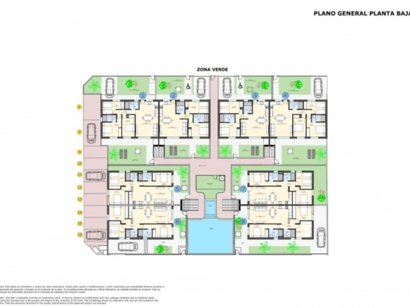 Apartamento de planta baja con 3 dormitorios y piscina comunitaria a la venta en Pilar de la Horadada