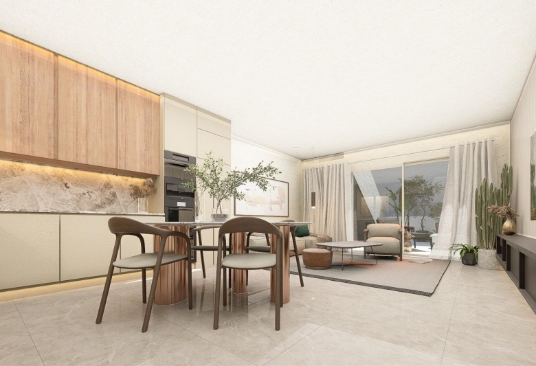 Apartamento de planta baja con 3 dormitorios y piscina comunitaria a la venta en Pilar de la Horadada
