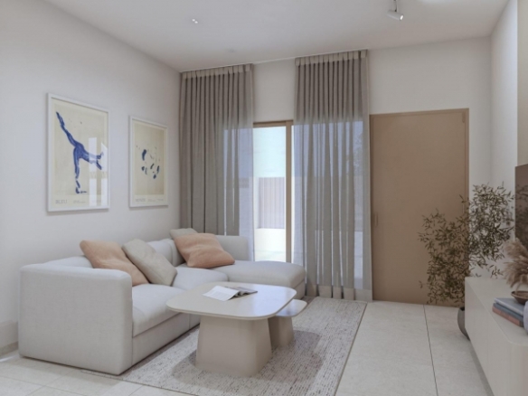 Bungalow de planta baja de 2 dormitorios con piscina privada a la venta en Pilar de la Horadada