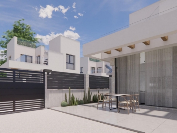 Villa independiente de nueva construcción con 4 dormitorios y piscina privada en Los Montesinos(Alicante)