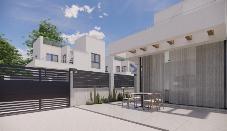 Villa independiente de nueva construcción con 4 dormitorios y piscina privada en Los Montesinos(Alicante)