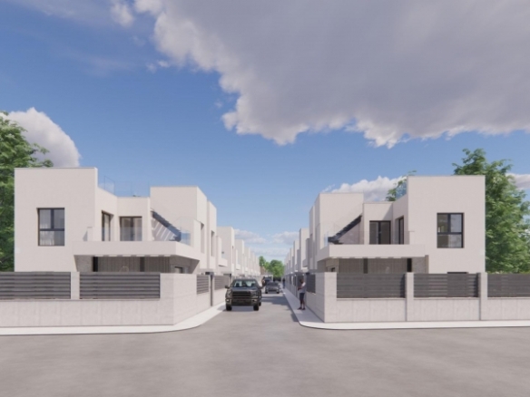 Villa independiente de nueva construcción con 4 dormitorios y piscina privada en Los Montesinos(Alicante)