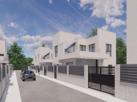 Villa independiente de nueva construcción con 4 dormitorios y piscina privada en Los Montesinos(Alicante)