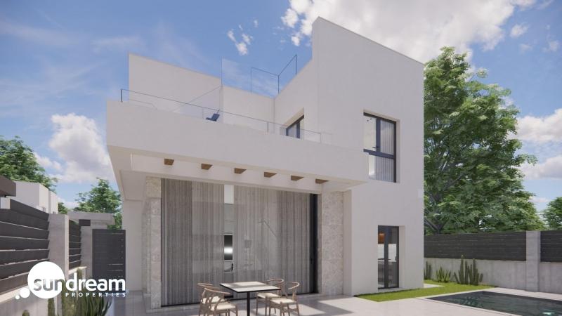g_43238-24-32 Villa independiente de nueva construcción con 4 dormitorios y piscina privada en Los Montesinos(Alicante)