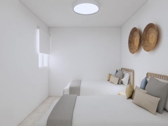 Apartamento de 1 dormitorio de planta baja a la venta a 140 m de la playa en Torre de la Horadada