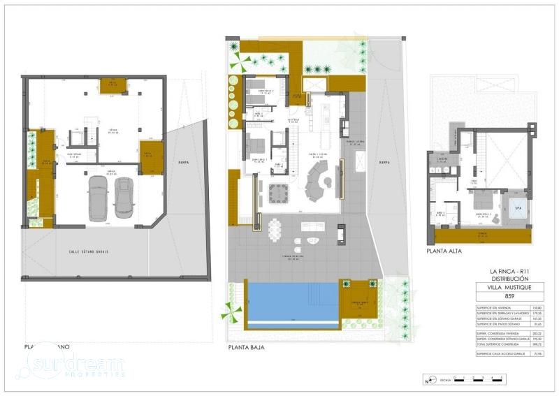 g_43299-5-19 Exclusiva villa de nueva construcción con 3 dormitorios en primera línea de campo de golf en La Finca Golf Resort(Algorfa)