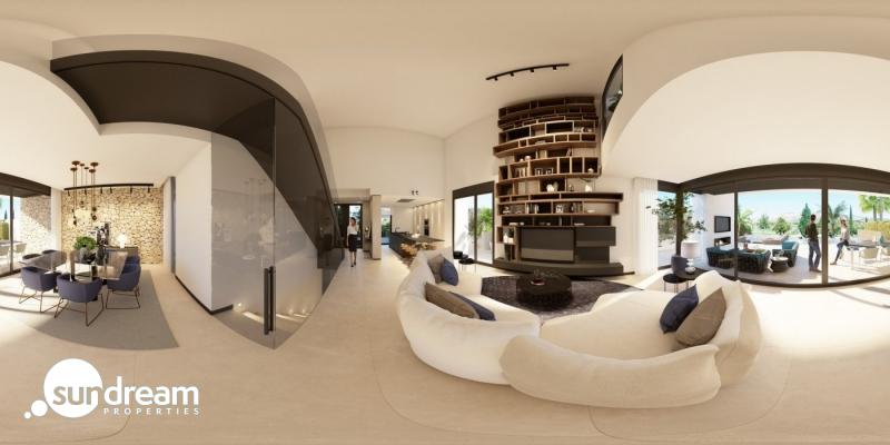 Exclusiva villa de nueva construcción con 3 dormitorios en primera línea de campo de golf en La Finca Golf Resort(Algorfa)