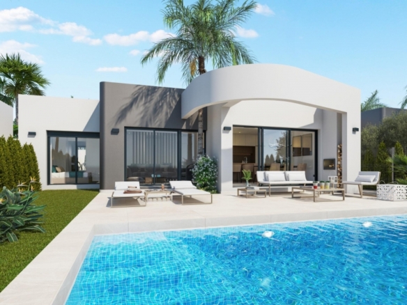 Chalet en una planta de 3 dormitorios en primera línea del campo de golf en Los Alcázares