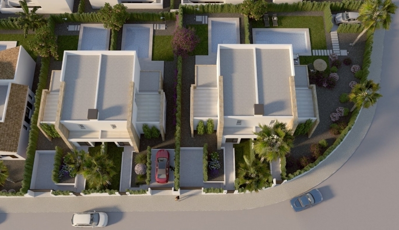 Villa pareada de 3 dormitorios con piscina privada a la venta en La Finca Golf Resort, Algorfa