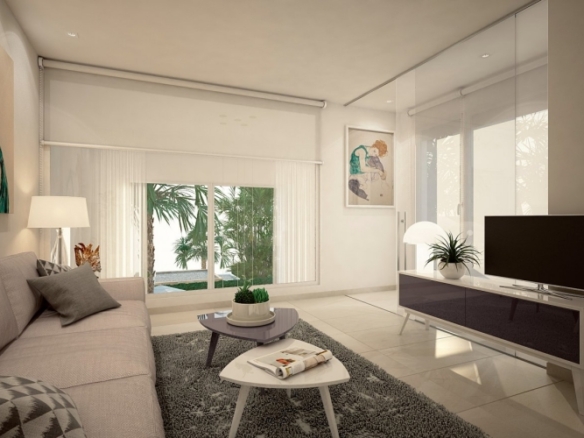 Villa pareada de 3 dormitorios con piscina privada a la venta en La Finca Golf Resort, Algorfa