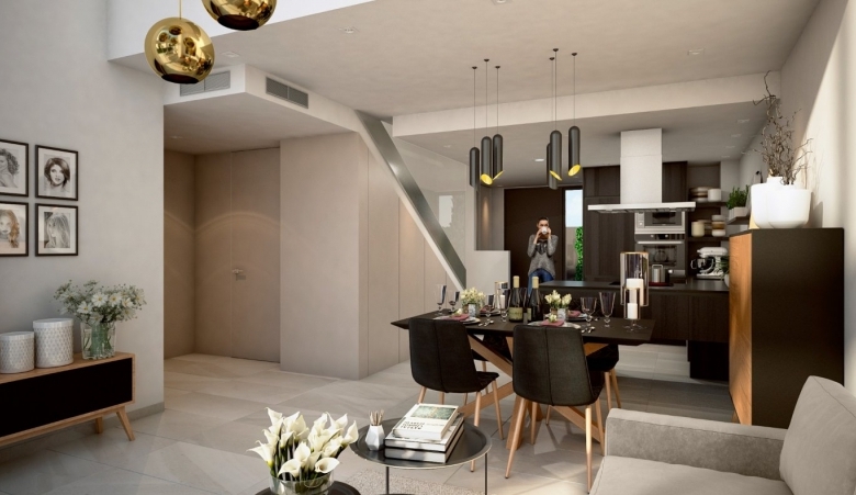 Villa pareada de 3 dormitorios con piscina privada a la venta en La Finca Golf Resort, Algorfa