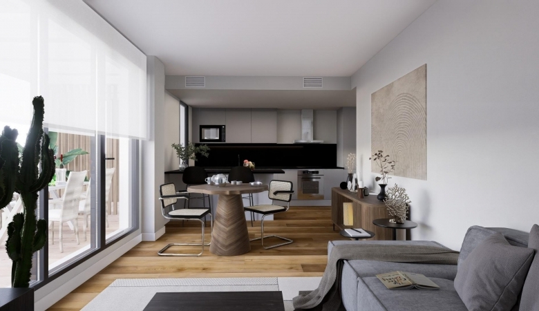 Apartamento moderno de 3 dormitorios a solo 100 metros del mar a la venta en Jávea(Alicante)