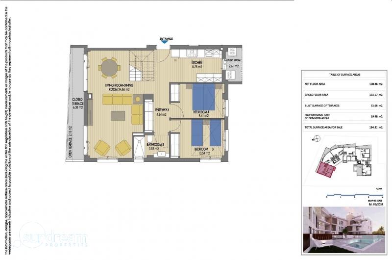 Ático Dúplex con 4 dormitorios y gran terraza muy cerca del mar a la venta en Jávea(Alicante)