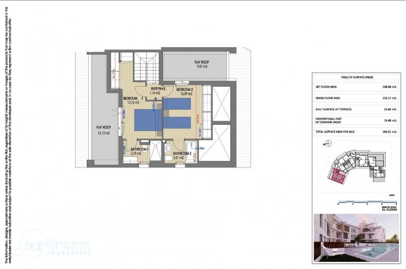 Ático Dúplex con 4 dormitorios y gran terraza muy cerca del mar a la venta en Jávea(Alicante)