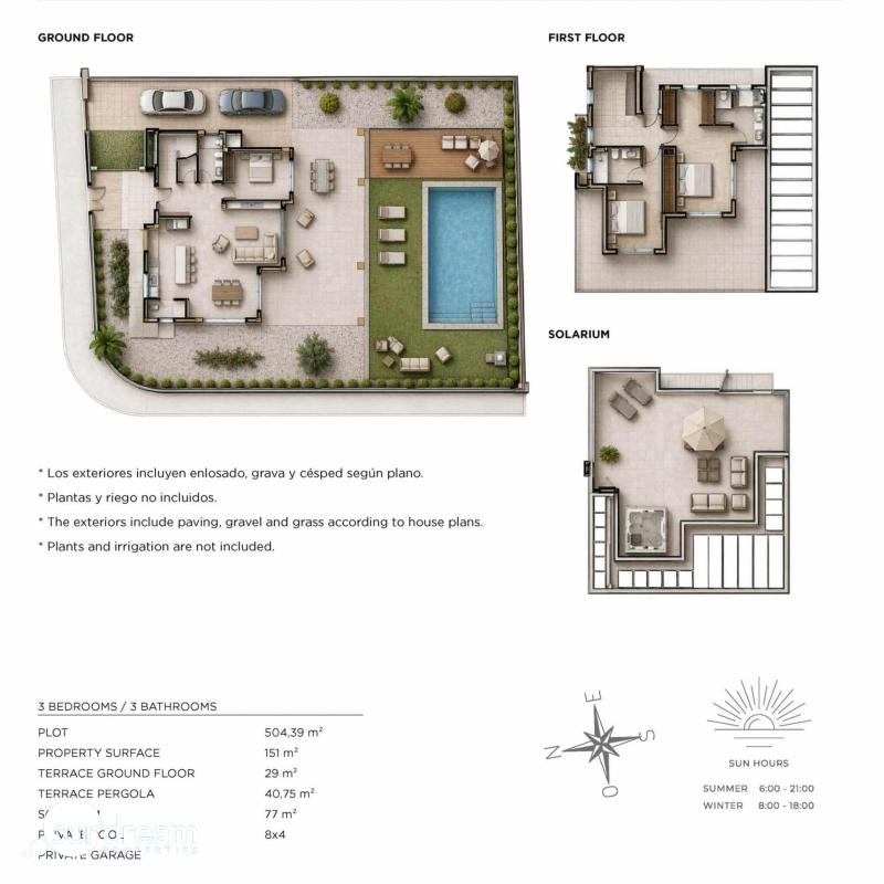 g_43338-5-8 Villa de lujo con 3 dormitorios y piscina privada a la venta en Ciudad Quesada