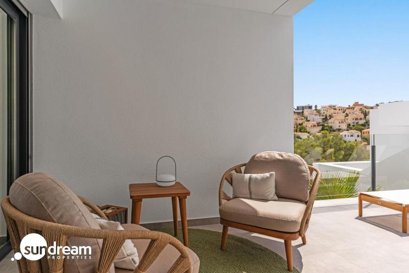 Ático de 2 dormitorios con estupendas vistas panorámicas al mar mediterráneo en Benitatxell