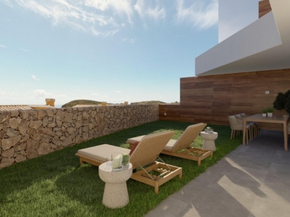 Ático de 2 dormitorios con estupendas vistas panorámicas al mar mediterráneo en Benitatxell