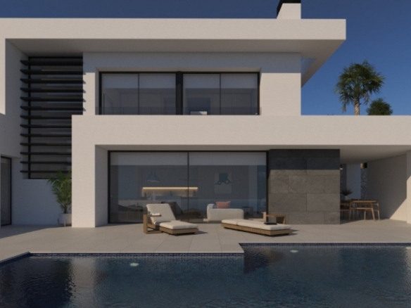 Exclusiva villa moderna de 3 dormitorios con piscina privada y vistas al mar en venta – Benitachell(Alicante)