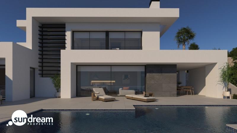 Exclusiva villa moderna de 3 dormitorios con piscina privada y vistas al mar en venta – Benitachell(Alicante)