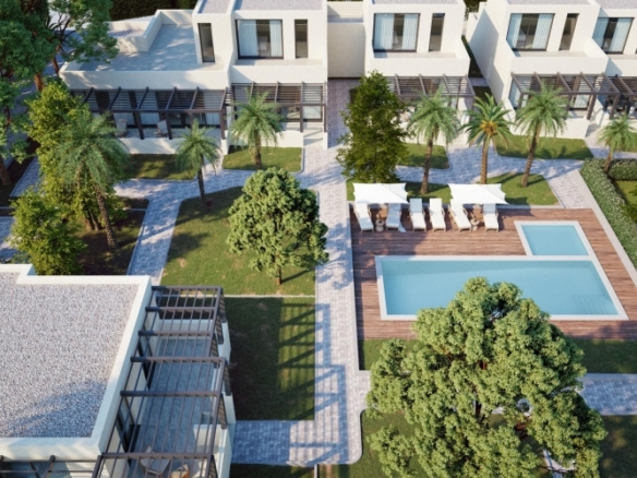 Villa pareada de 2 dormitorios de nueva construcción con licencia turistica en la Manga Club.