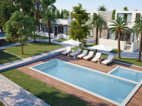 Villa pareada de 3 dormitorios de nueva construcción con licencia turística en el exclusivo complejo La Manga Club(Murcia)
