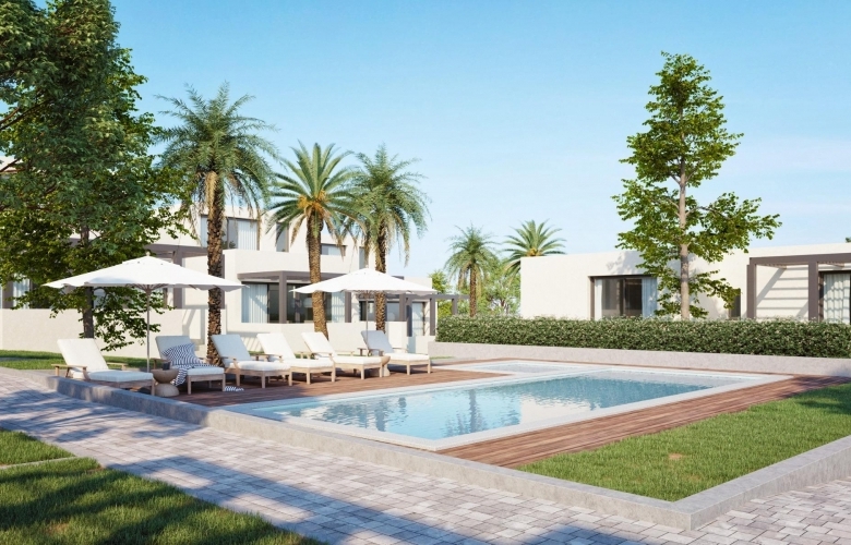 Villa pareada de 3 dormitorios de nueva construcción con licencia turística en el exclusivo complejo La Manga Club(Murcia)