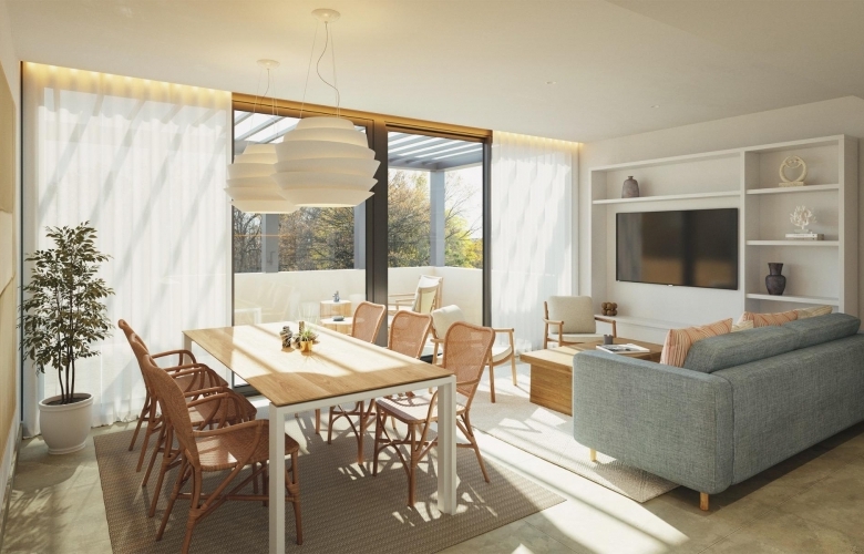 Villa pareada de 3 dormitorios de nueva construcción con licencia turística en el exclusivo complejo La Manga Club(Murcia)