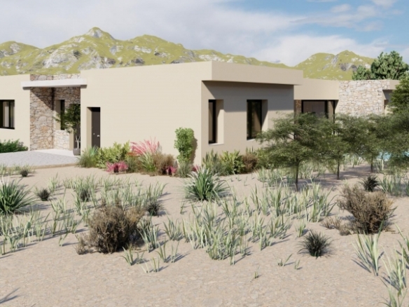 Fantástica villa en una sola planta con 6 dormitorios y piscina dentro de un viñedo en Yecla(Murcia)