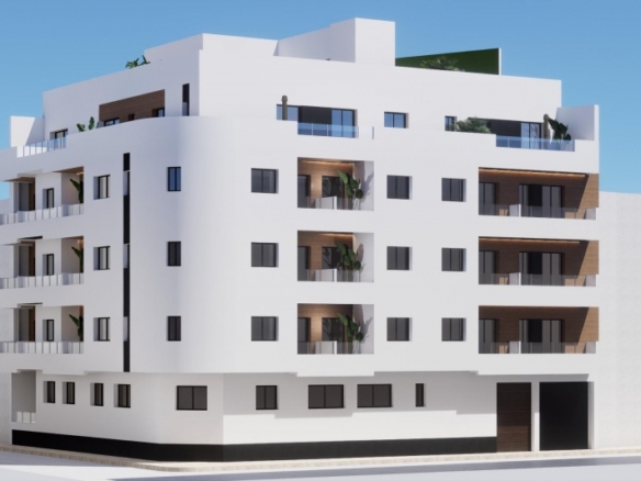 Apartamento de 1 dormitorio de nueva construcción a 800m de la playa(Torrevieja)