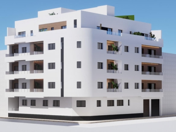 Apartamento de 2 dormitorios de nueva construcción cerca de la playa en el centro de Torrevieja