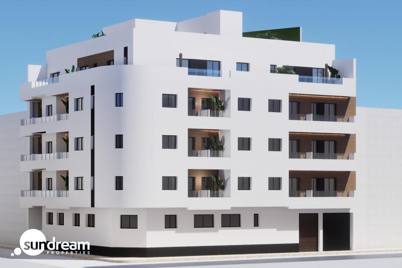 Apartamento de 2 dormitorios de nueva construcción cerca de la playa en el centro de Torrevieja