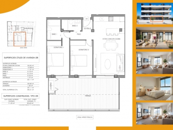 Apartamento de 2 dormitorios en planta baja de nueva construcción a la venta en Benijófar(Alicante)