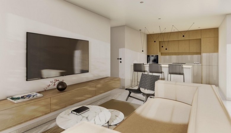 Apartamento de 2 dormitorios de nueva construcción a la venta en El Raso(Guradamar del Segura)
