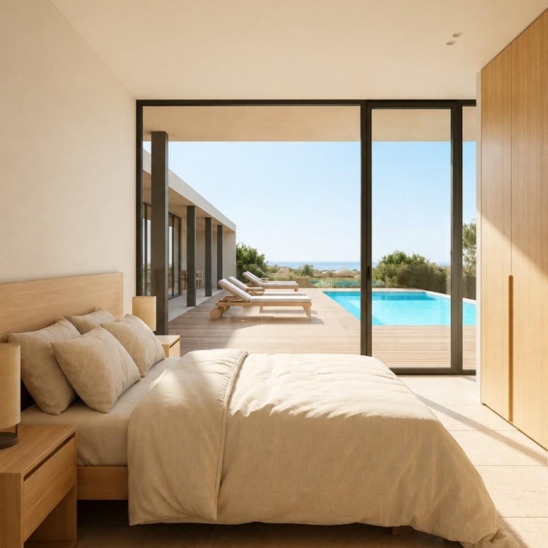 Villa en una sola planta a medida con 3 dormitorios y piscina privada en Pinoso(Alicante)