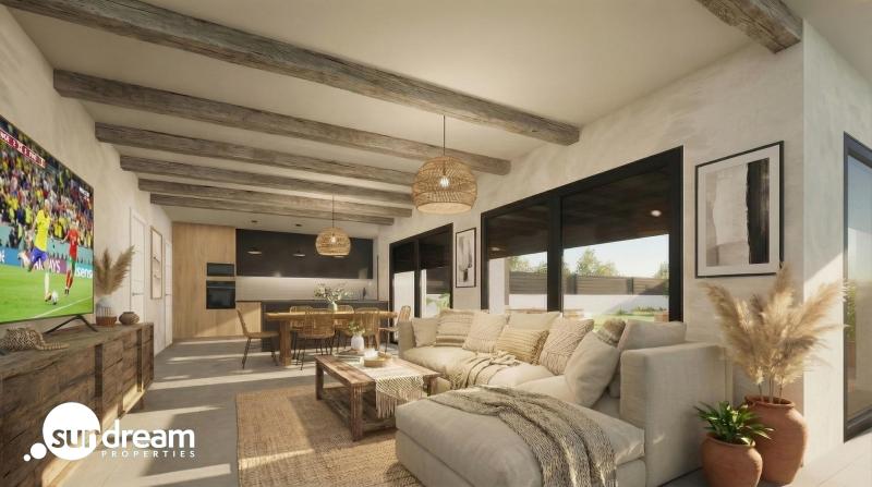 g_43503-47-6 Villa en una sola planta a medida con 3 dormitorios y piscina privada en Pinoso(Alicante)
