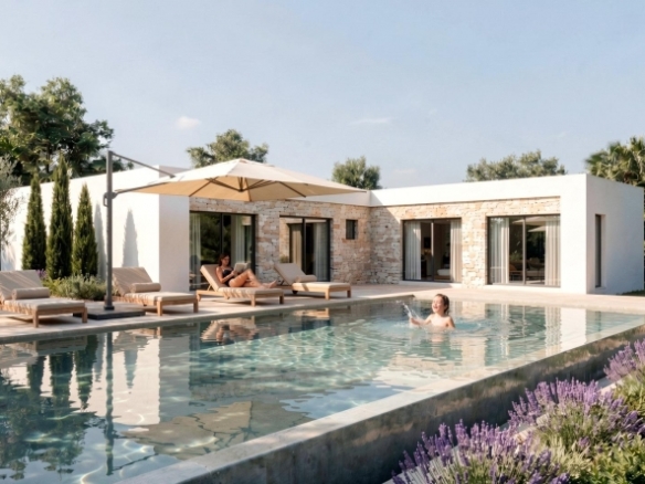 Villa a medida con 3 dormitorios y piscina privada rodeada de naturaleza en Pinoso(Alicante)
