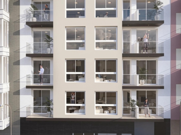 Apartamento de 1 dormitorio a 800m de la playa y el paseo marítimo en Torrevieja(Alicante)