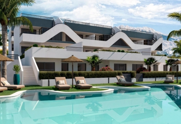 Apartamento de nueva construcción de 2 dormitorios con vistas abiertas en Alfaz del Pi(Alicante)