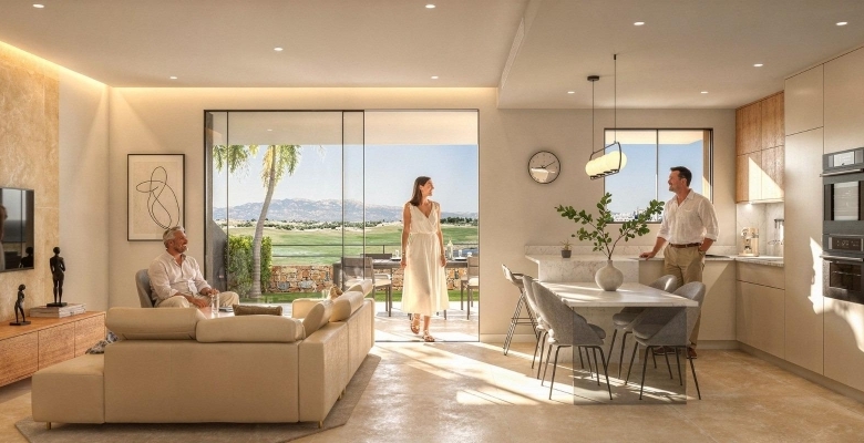 Bungalow de planta alta con 2 dormitorios y solarium privado a la venta en Condado de Alhama Golf Resort, Murcia