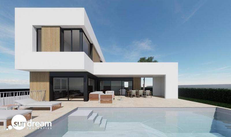 g_43594-44-3 Villa de 4 dormitorios con piscina privada y espectaculares vistas con entrega inmediata en Finestrat
