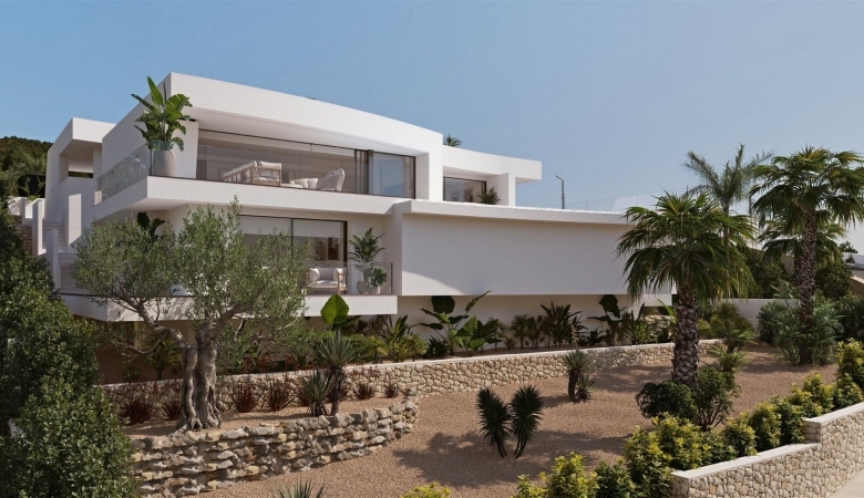 Villa de lujo de nueva construcción con 4 dormitorios y vistas panorámicas al mar en venta en Cumbre del Sol