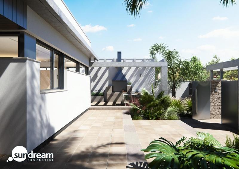 g_43608-6-14 Villa de una planta con 3 dormitorios y piscina privada en San Javier