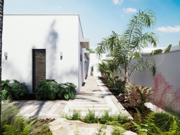 Villa de una planta con 3 dormitorios y piscina privada en San Javier