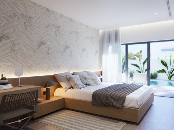 Villa de una planta con 3 dormitorios y piscina privada en San Javier