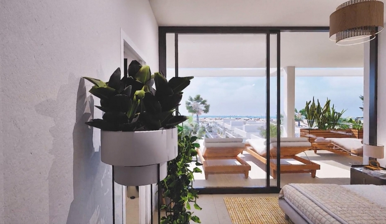 Ático de 3 dormitorios con amplia terraza y solarium en Mar de Cristal(Cartagena)