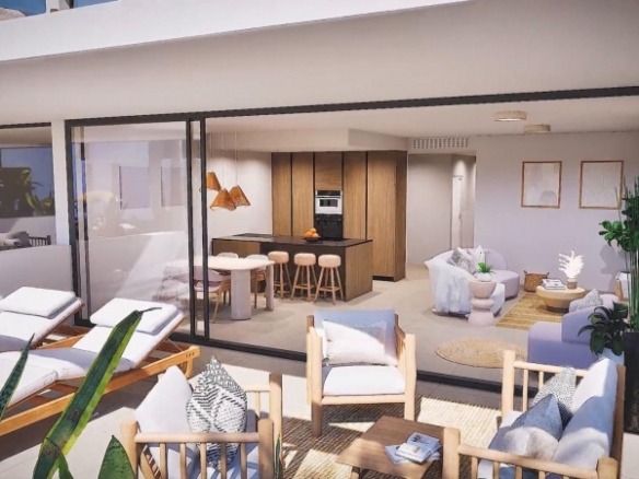 Apartamento de nueva construcción de 2 dormitorios a la venta en Mar de Cristal(Cartagena)